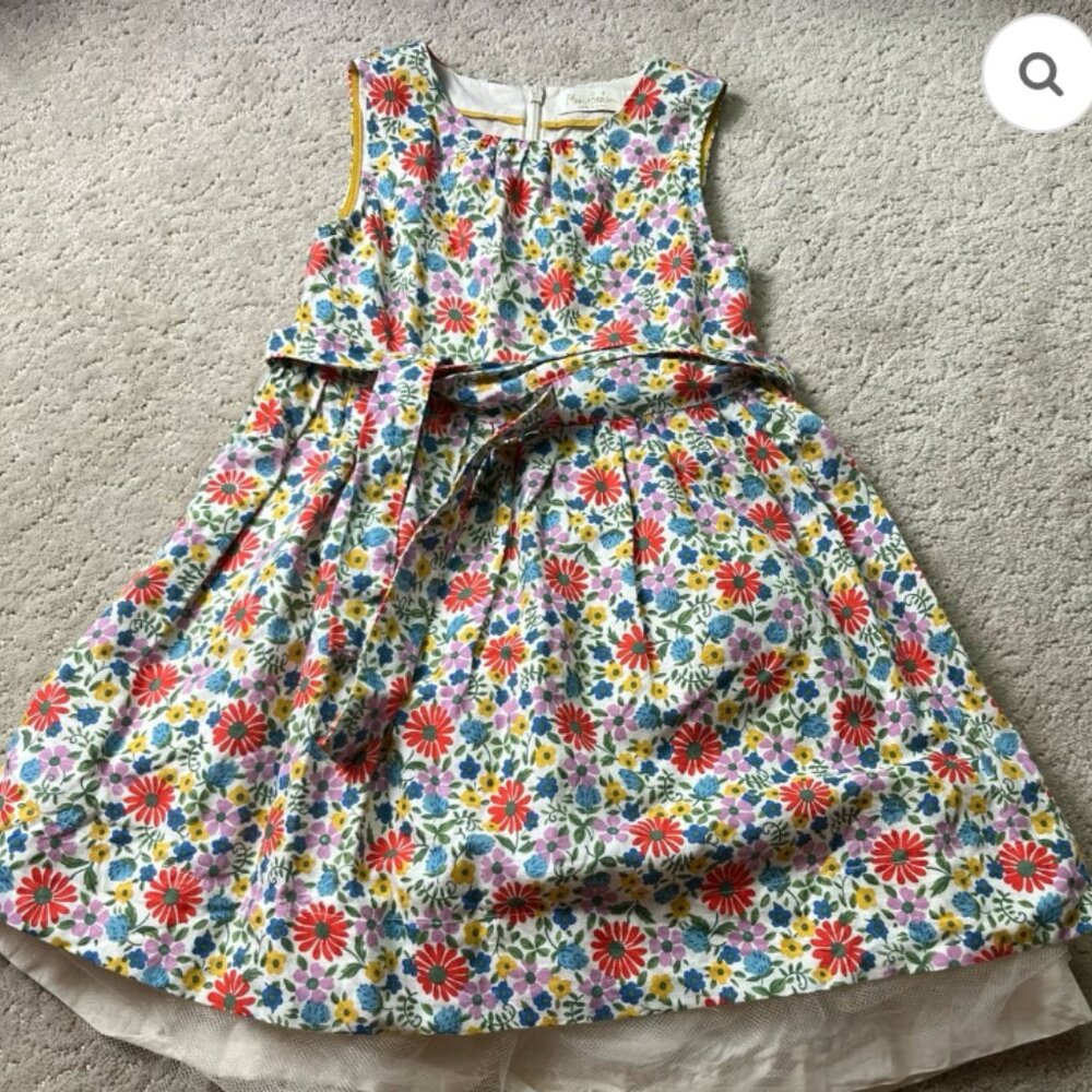 🌸 Mini Boden Fancy Summer Dress - No Belt – Size 3–4T (104 cm) 🌸